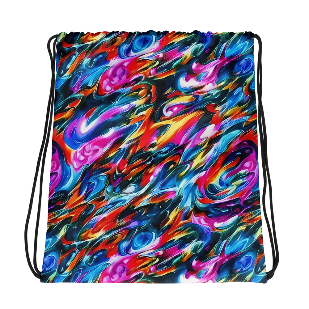 Firelight Frenzy on Drawstring Bag — Photo