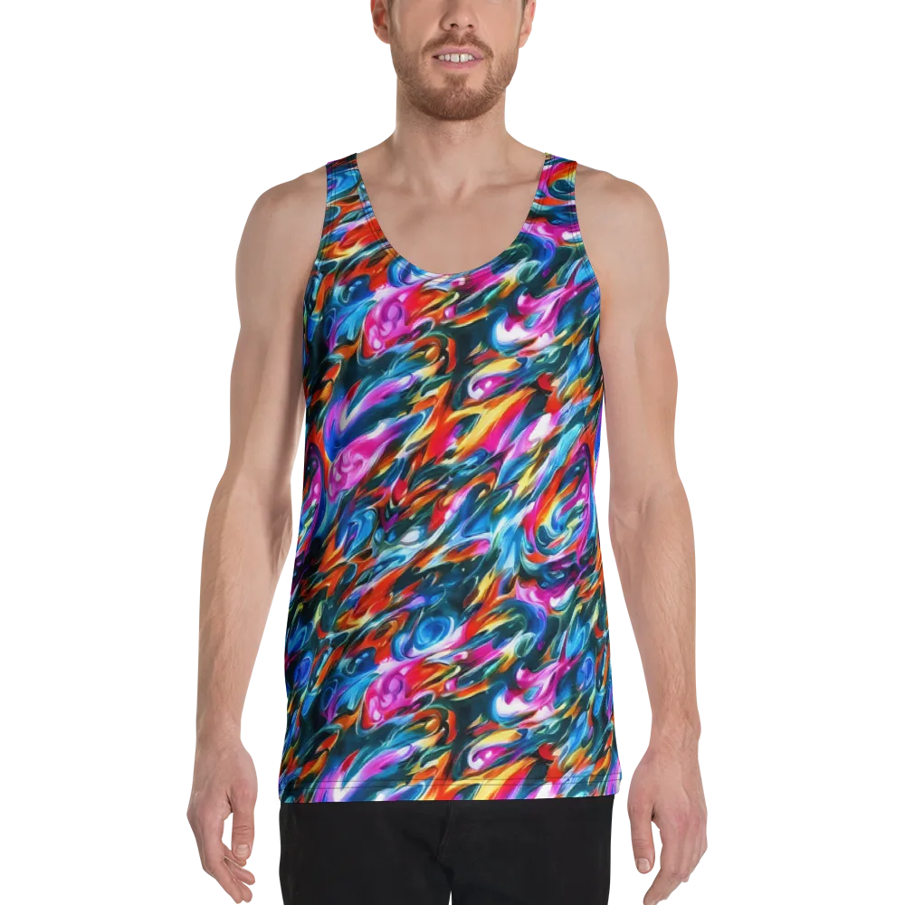 Firelight Frenzy on Men's Tank Top — Front