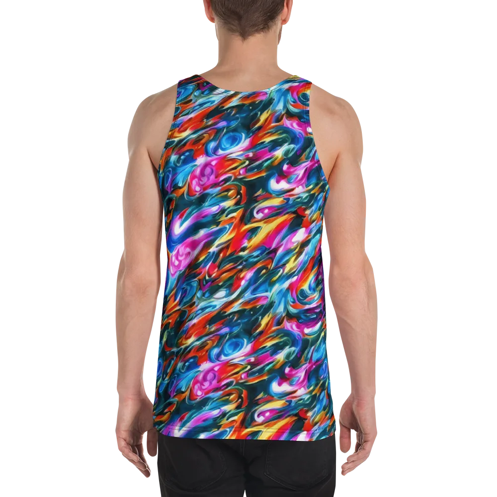 Firelight Frenzy on Men's Tank Top — Back