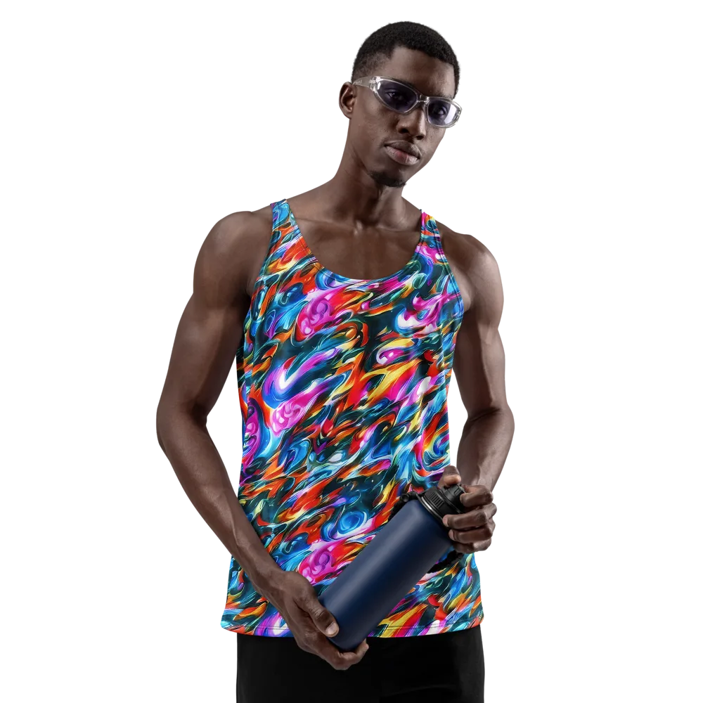 Firelight Frenzy on Men's Tank Top — Front