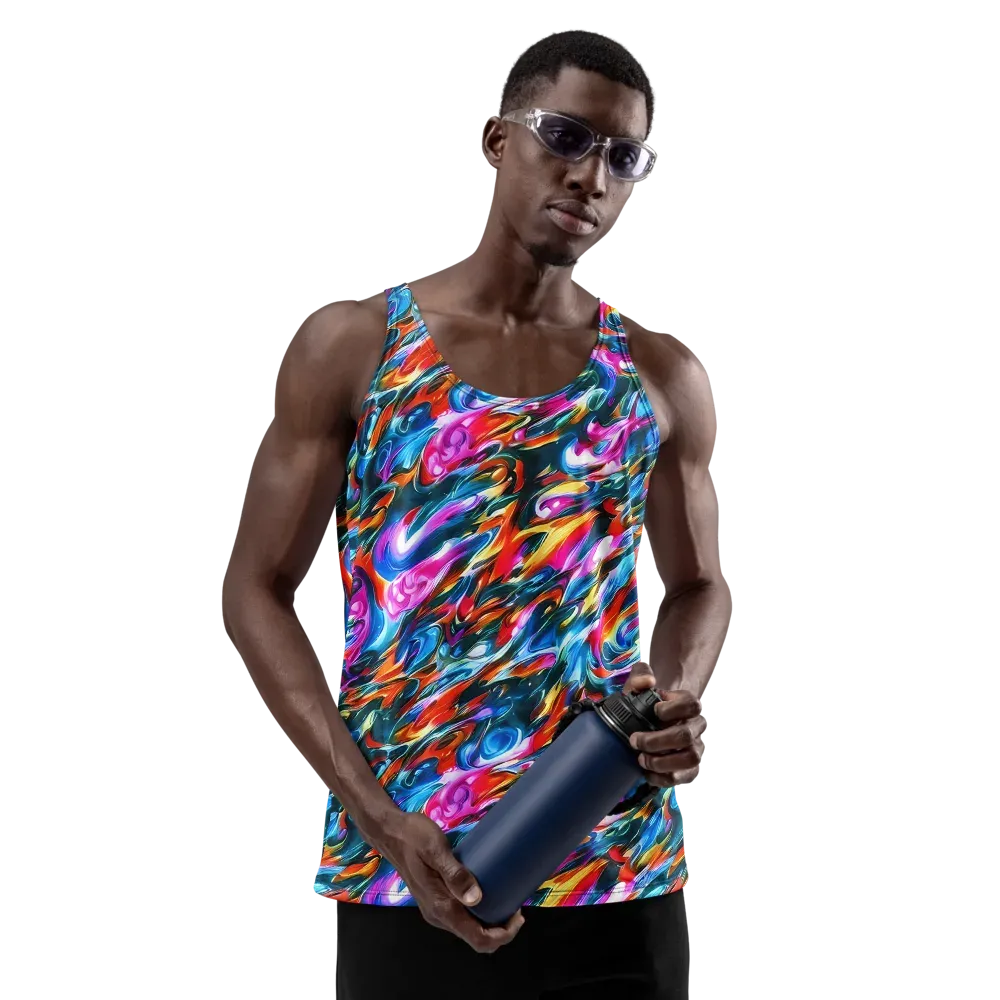 Firelight Frenzy on Men's Tank Top — Front