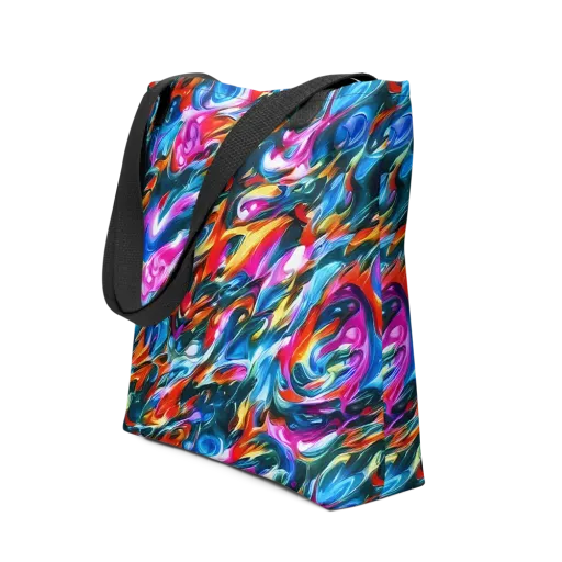 Firelight Frenzy on a Tote Bag