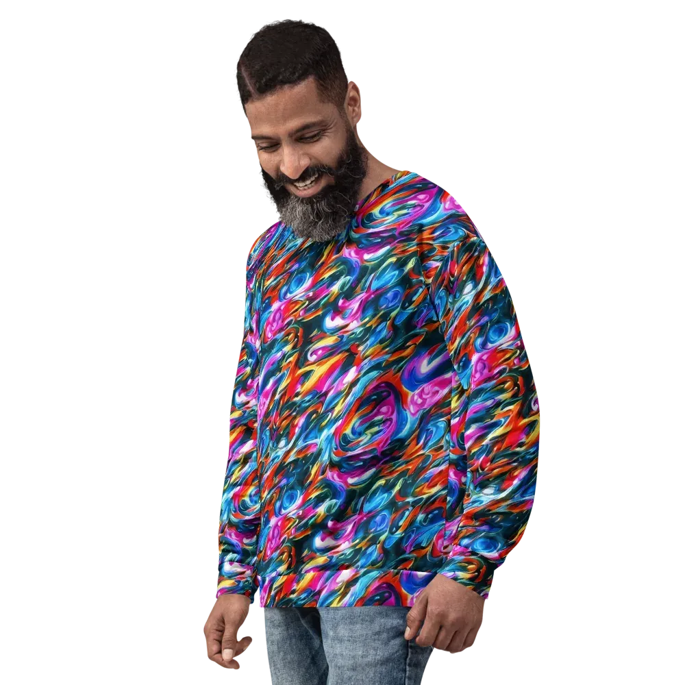 Firelight Frenzy on Sweatshirt — Left Front
