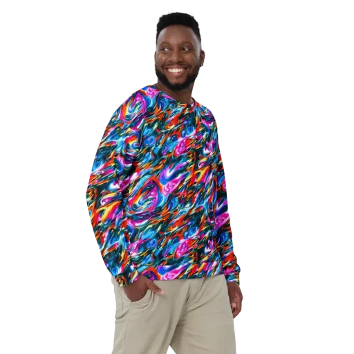 Firelight Frenzy on a Sweatshirt