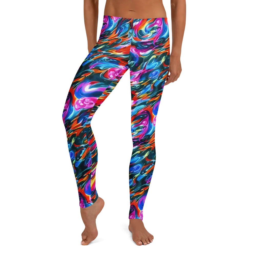 Firelight Frenzy on Leggings — Front