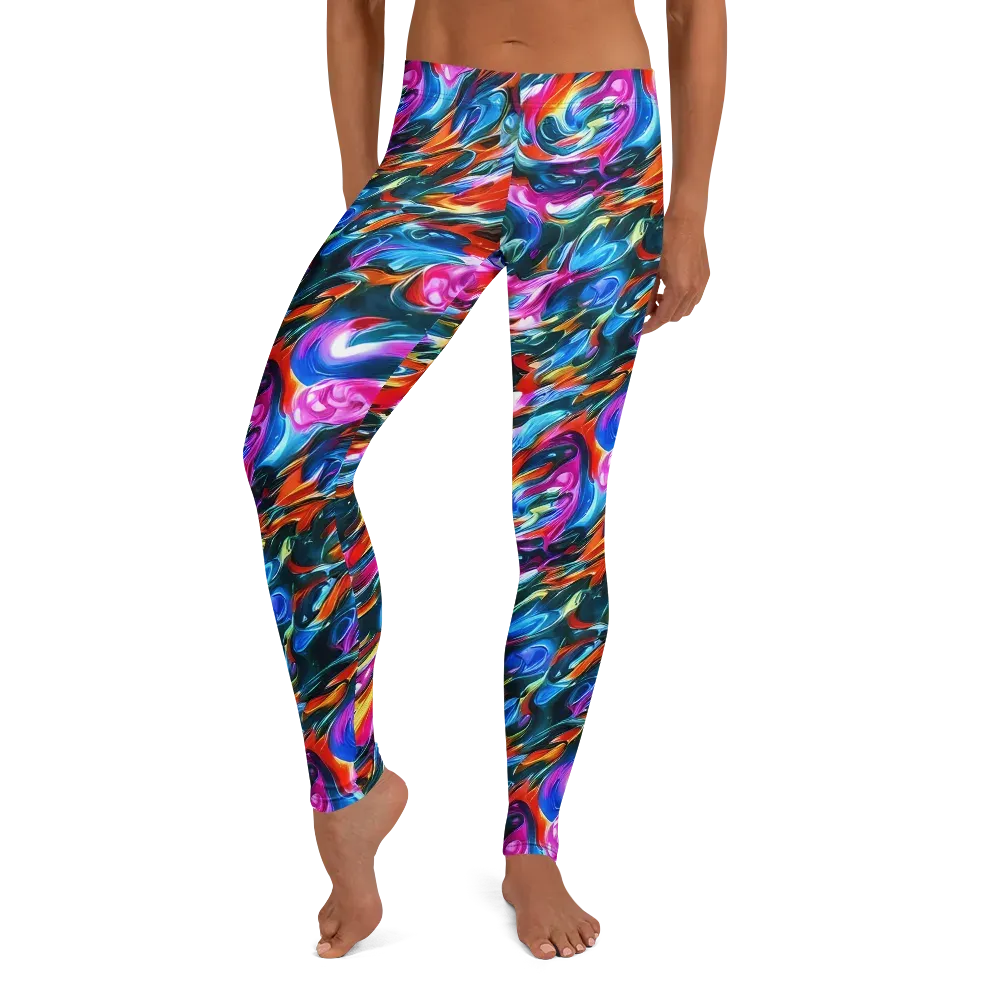 Firelight Frenzy on Leggings — Front