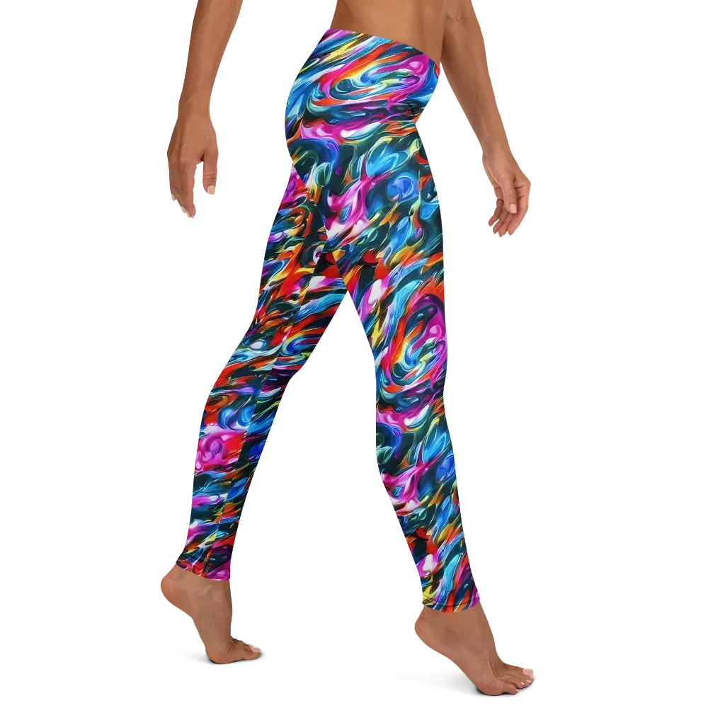 Firelight Frenzy on Leggings — Right