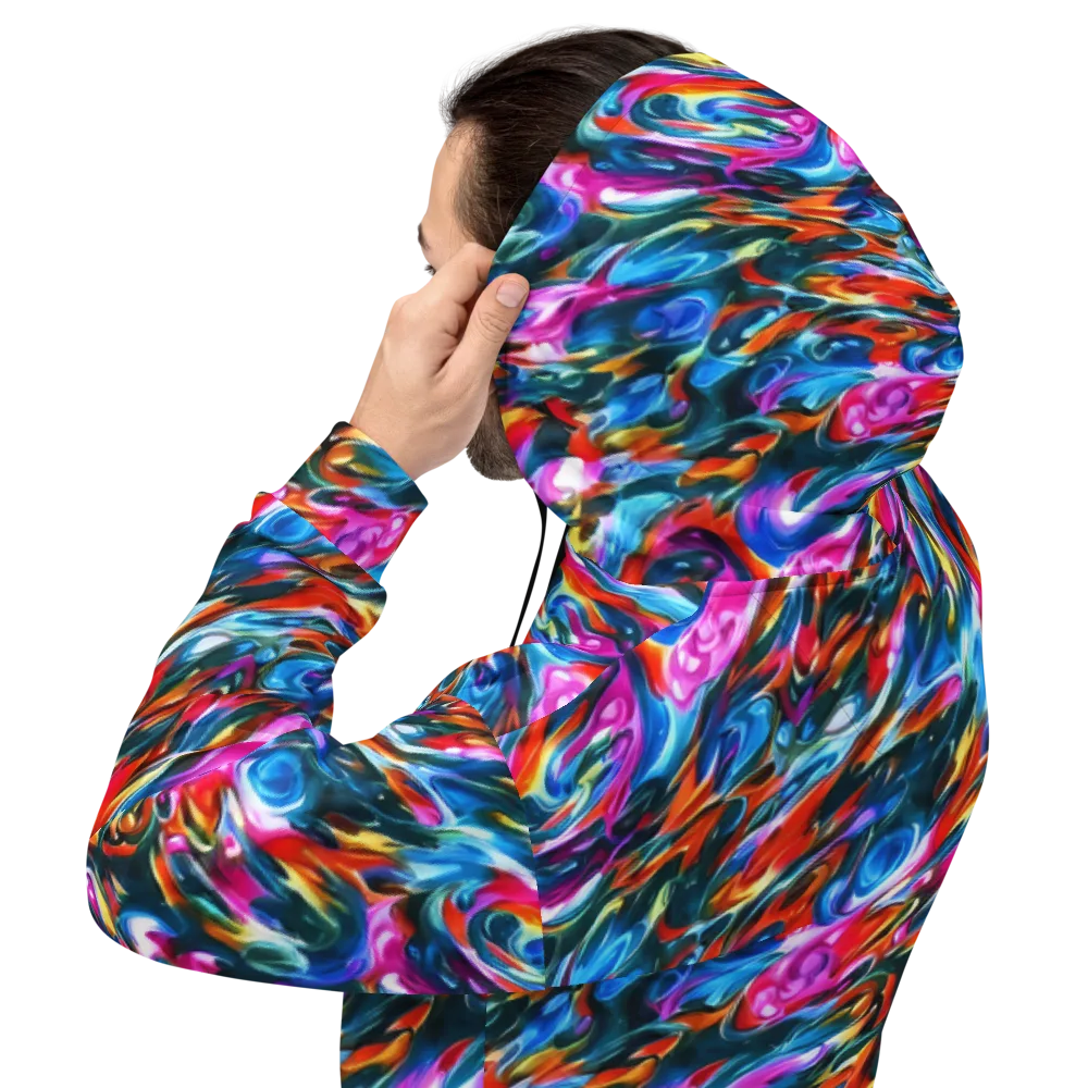 Firelight Frenzy on Hoodie — Back