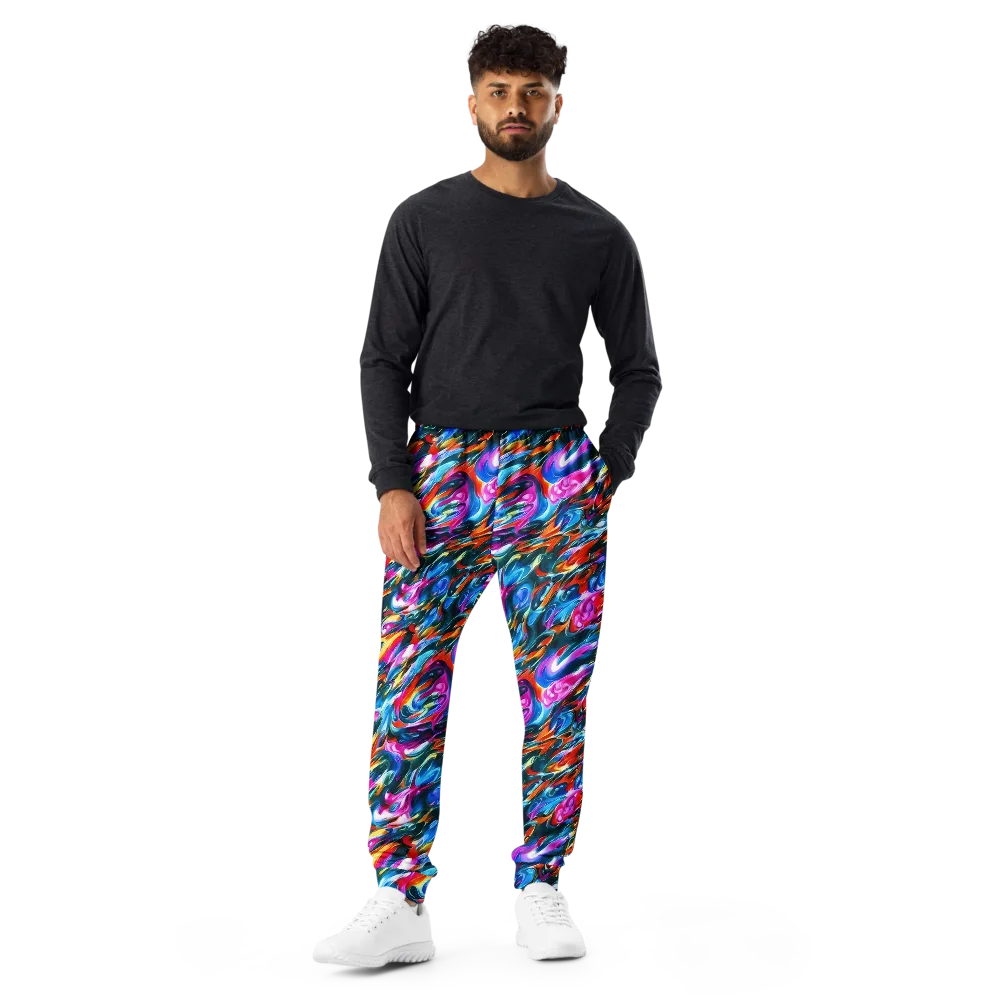 Firelight Frenzy on Men's Joggers — Front