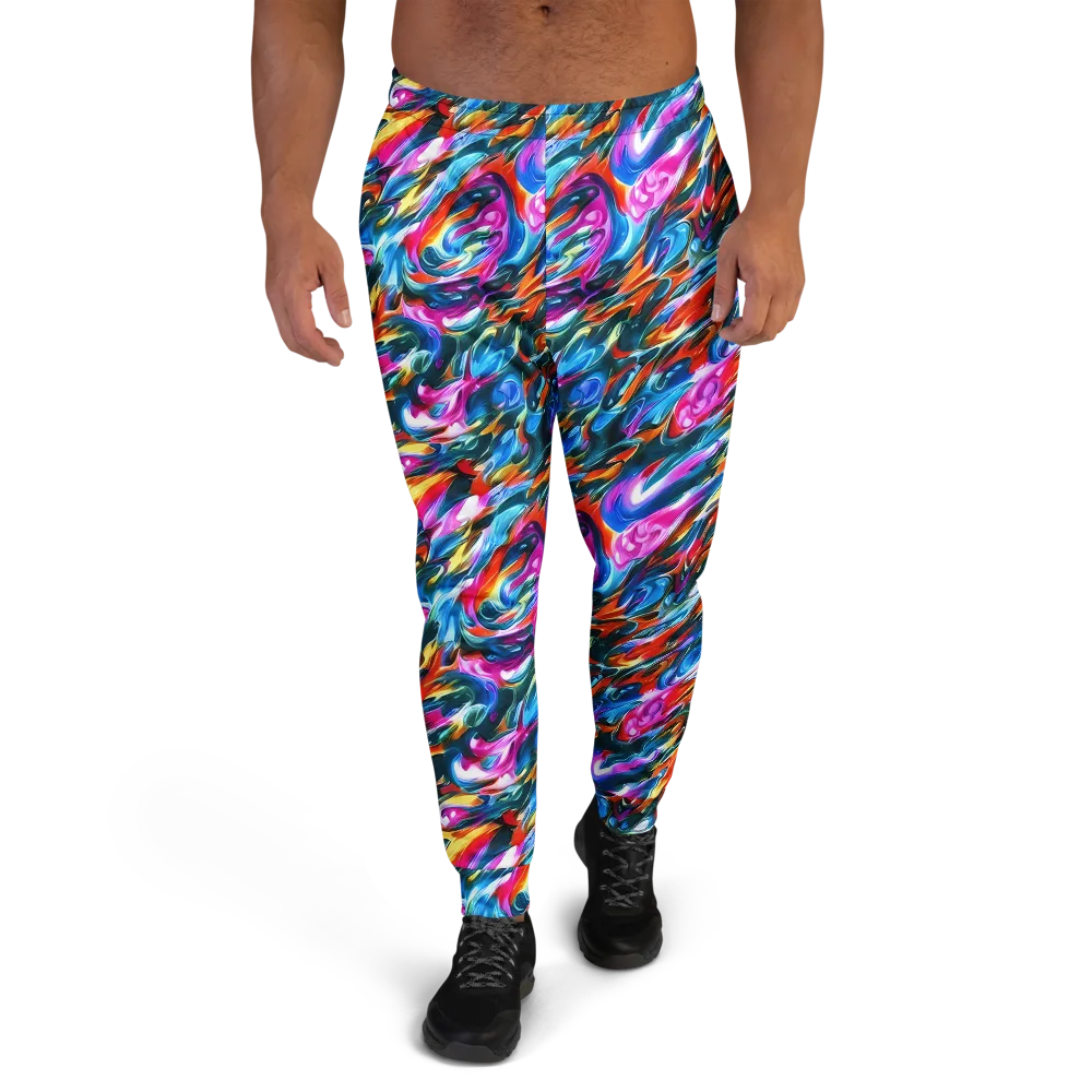 Firelight Frenzy on Men's Joggers — Front