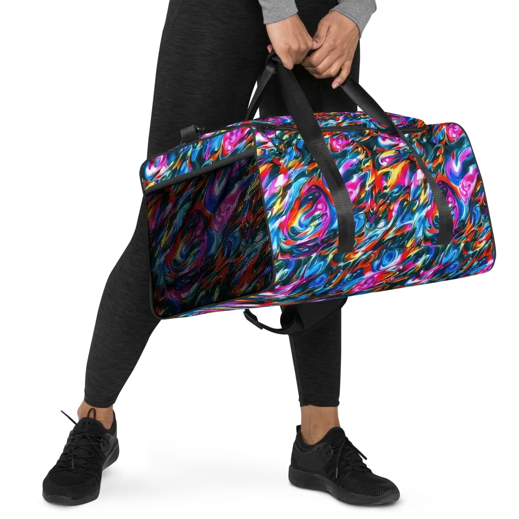 Firelight Frenzy on Duffle Bag — Right Front