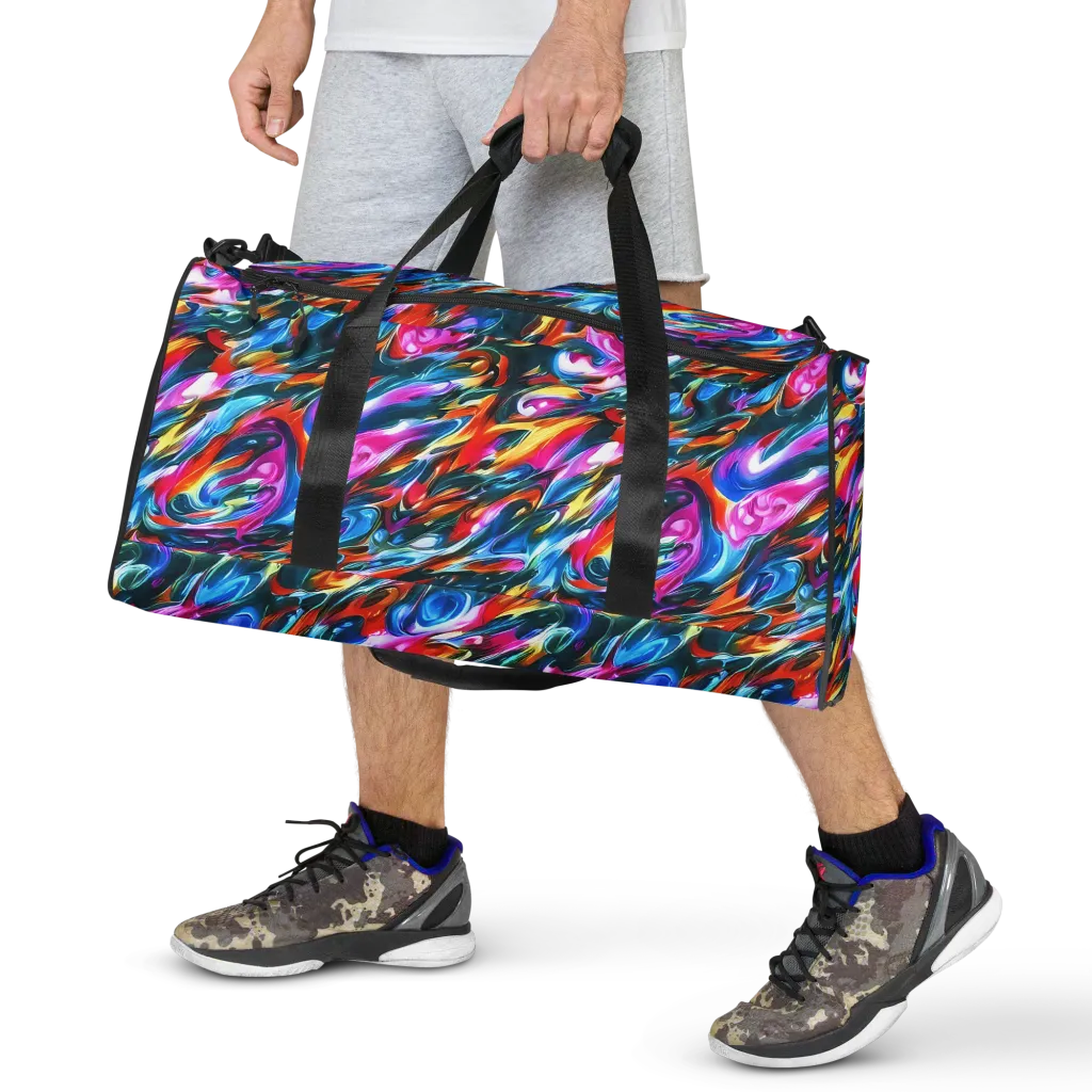 Firelight Frenzy on Duffle Bag — Front