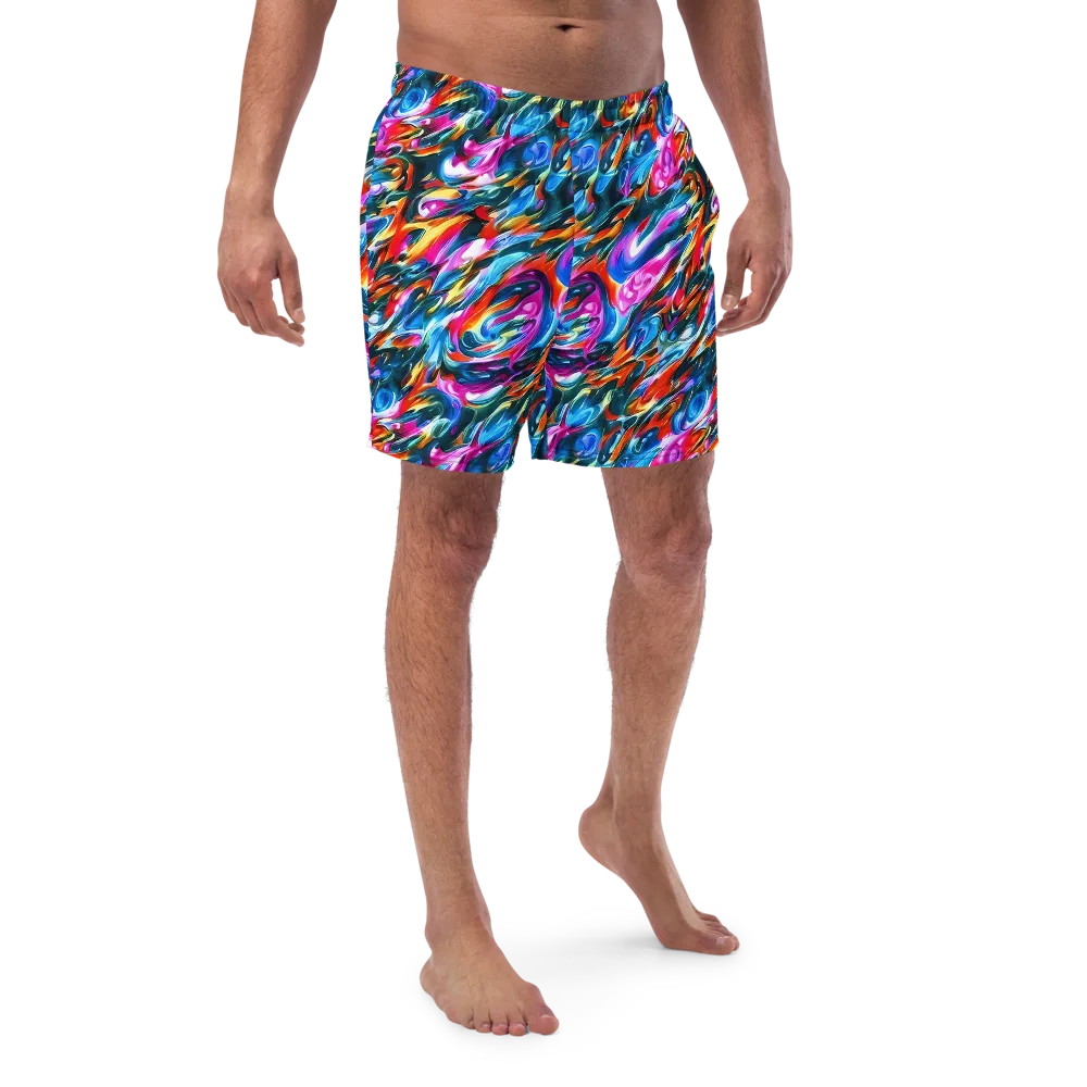 Firelight Frenzy on Swim Trunks — Front