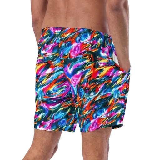 Firelight Frenzy on a Swim Trunks