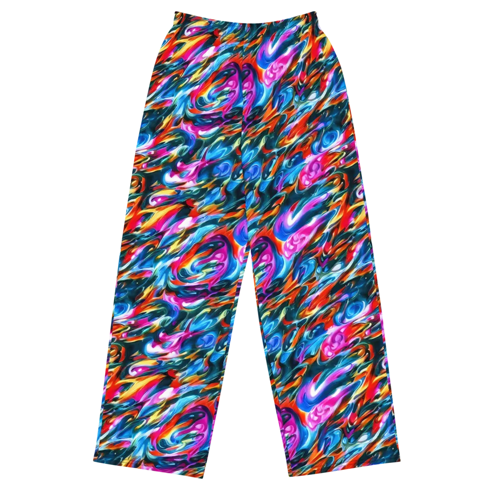 Firelight Frenzy on Wide-Leg Pants — Front