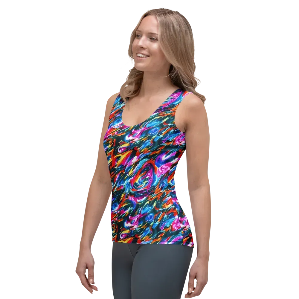 Firelight Frenzy on Women's Tank Top — Left Front