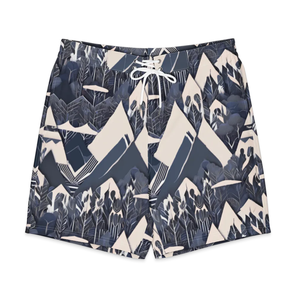 Nocturne Botanica on Men's Board Shorts — Front