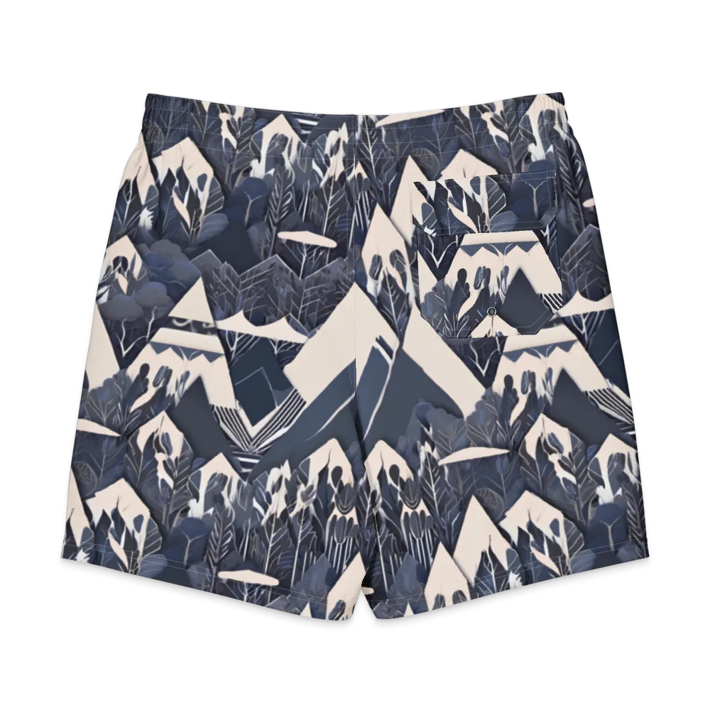 Nocturne Botanica on Men's Board Shorts — Back