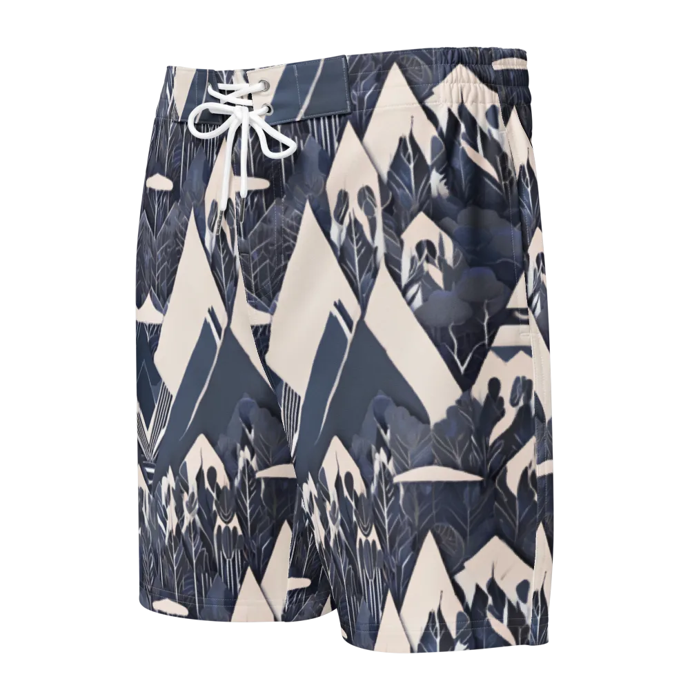 Nocturne Botanica on Men's Board Shorts — Front