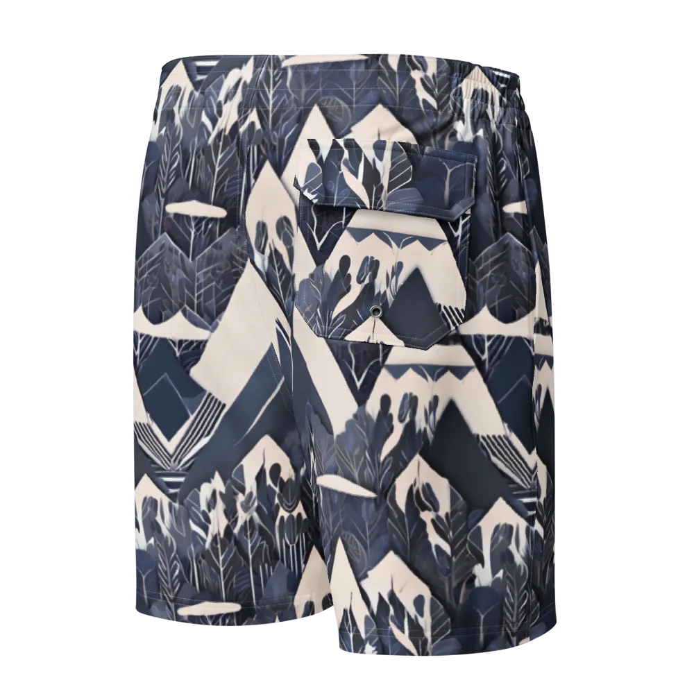 Nocturne Botanica on Men's Board Shorts — Back