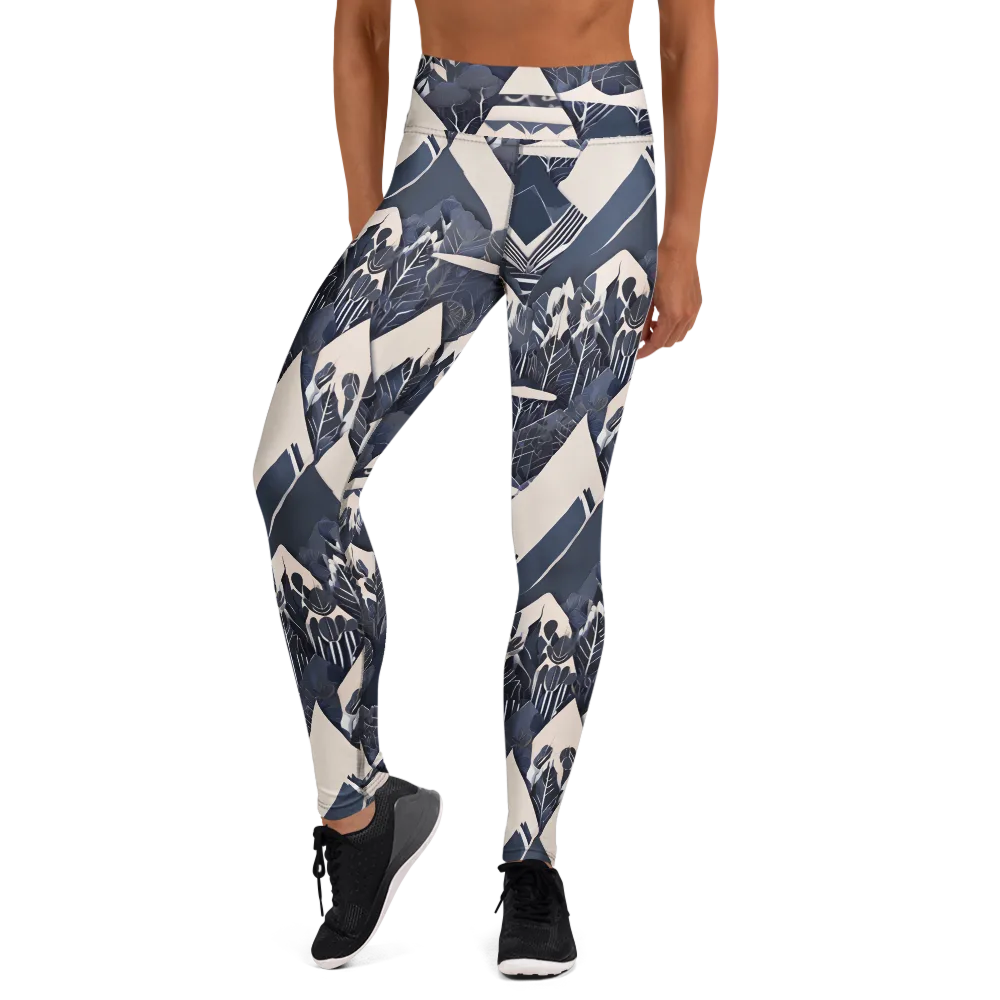 Nocturne Botanica on Yoga Leggings — Front