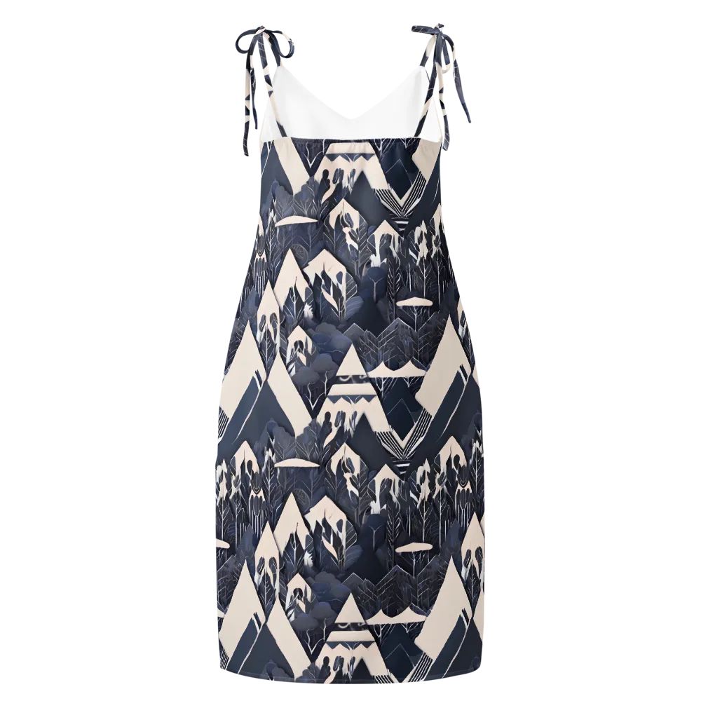 Nocturne Botanica on Slip Dress — Back