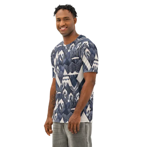 Nocturne Botanica on a Men's Cotton Crew Neck T-Shirt