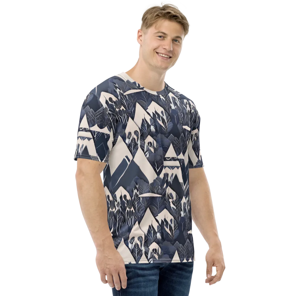 Nocturne Botanica on Men's Crew Neck T-Shirt — Right