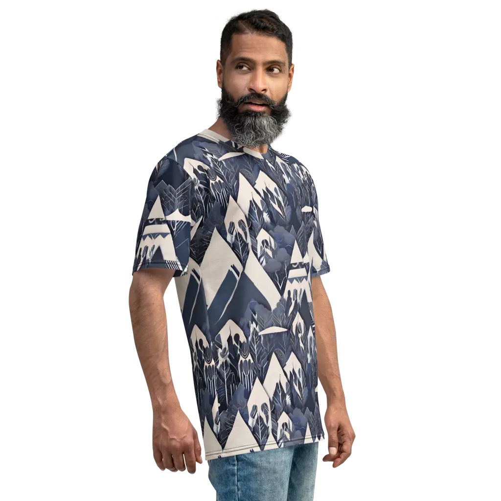 Nocturne Botanica on Men's Crew Neck T-Shirt — Right