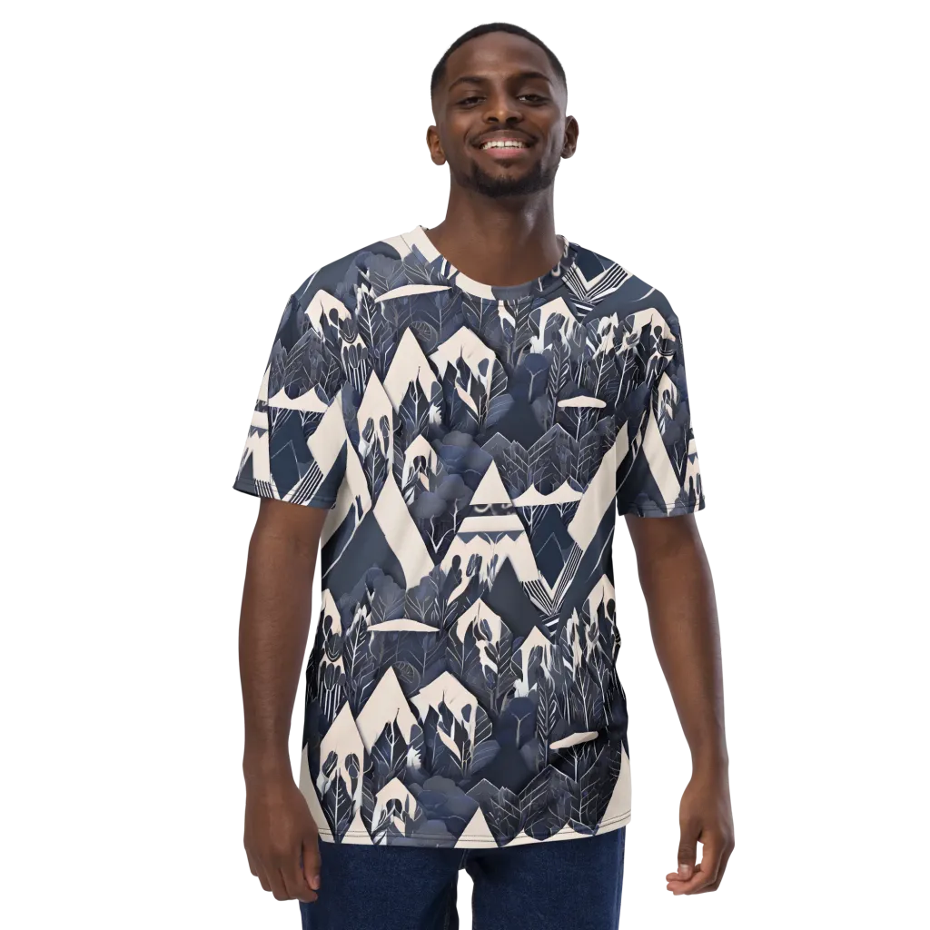 Nocturne Botanica on Men's Crew Neck T-Shirt — Front