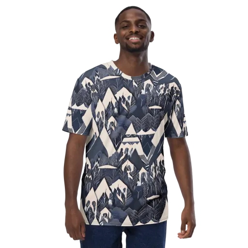 Nocturne Botanica on a Men's Crew Neck T-Shirt