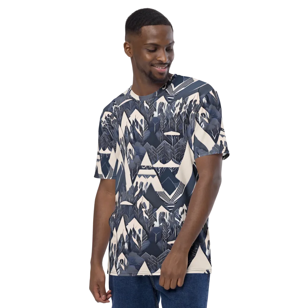 Nocturne Botanica on Men's Crew Neck T-Shirt — Left