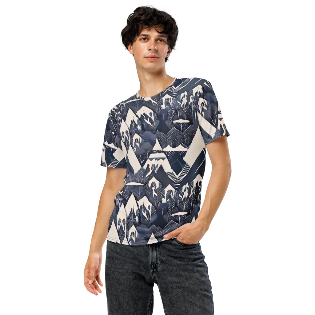 Nocturne Botanica on Men's Crew Neck T-Shirt — Front
