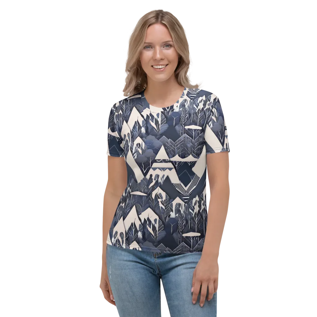 Nocturne Botanica on Women's Crew Neck T-Shirt — Front