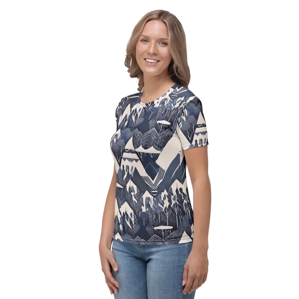 Nocturne Botanica on Women's Crew Neck T-Shirt — Left