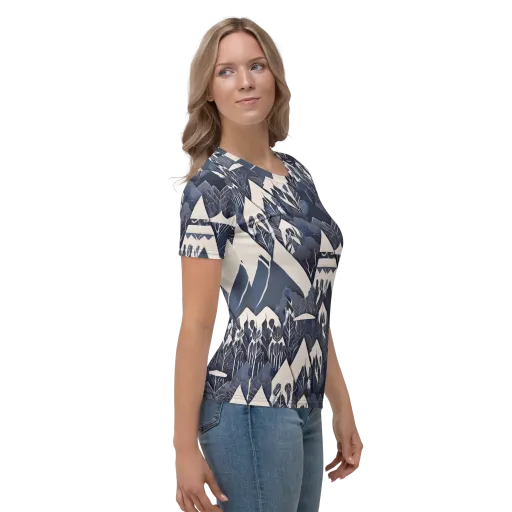 Nocturne Botanica on a Women's Crew Neck T-Shirt
