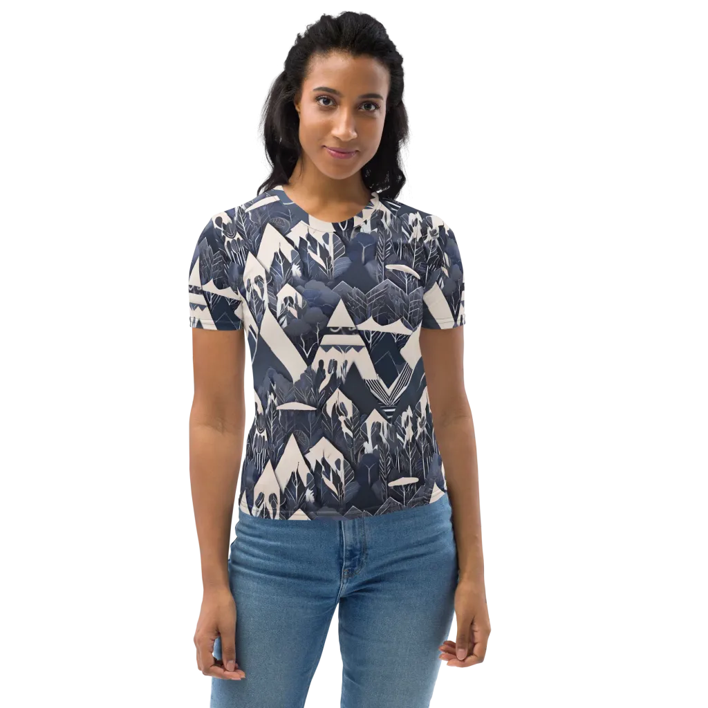 Nocturne Botanica on Women's Crew Neck T-Shirt — Front
