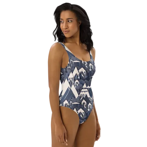 Nocturne Botanica on a One-Piece Swimsuit