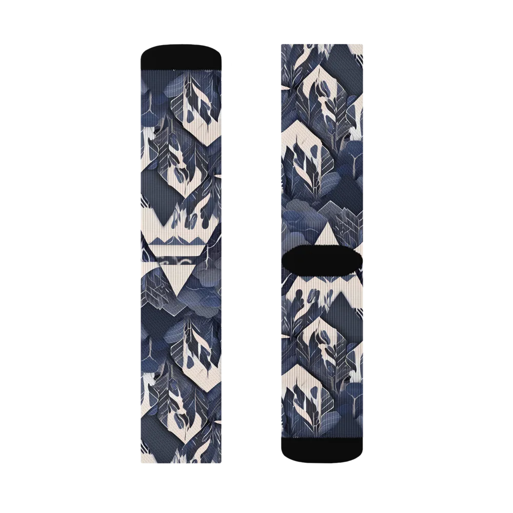 Nocturne Botanica on Socks — Left Sock