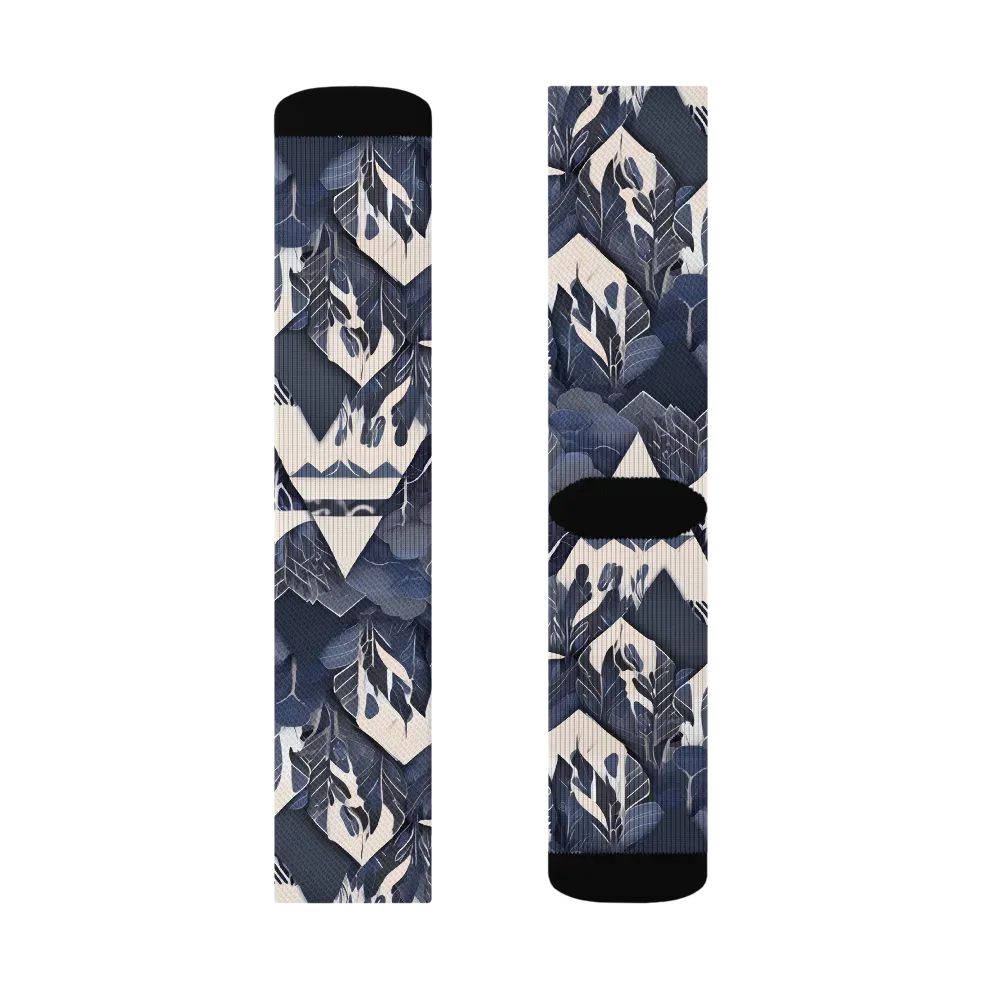 Nocturne Botanica on Socks — Right Sock
