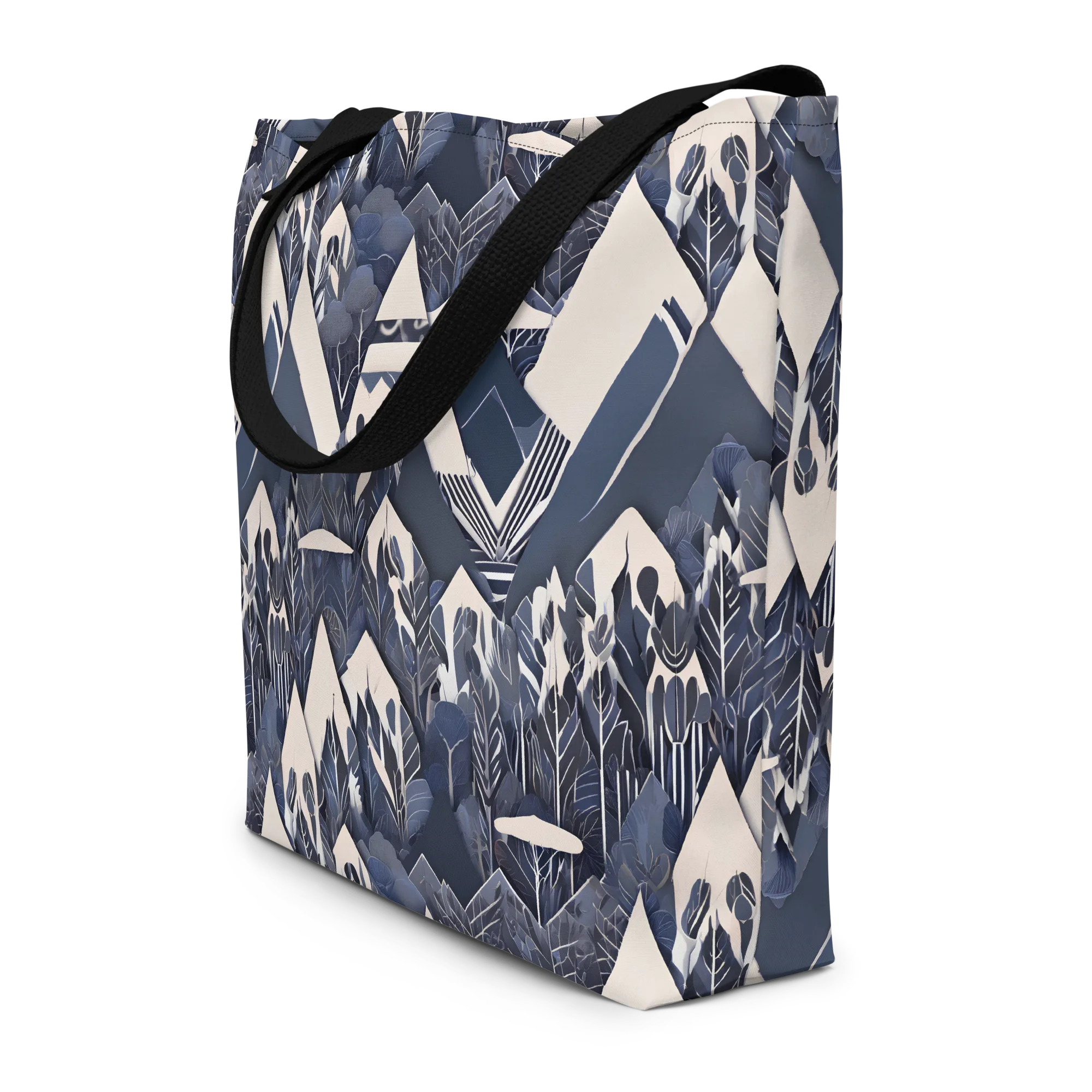 Nocturne Botanica on Large Tote Bag W/ Pocket — Front