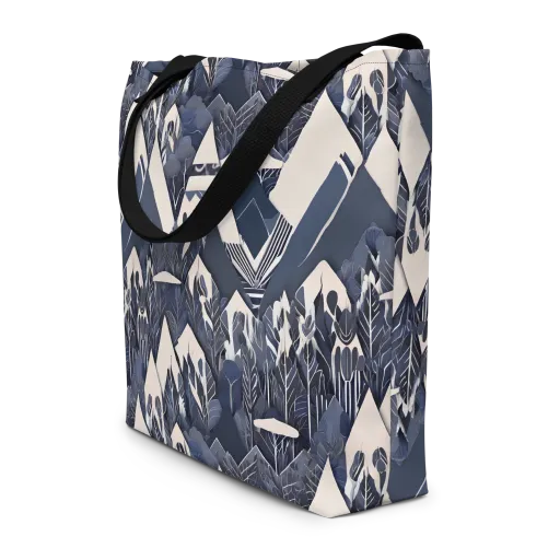 Nocturne Botanica on a Large Tote Bag W/ Pocket