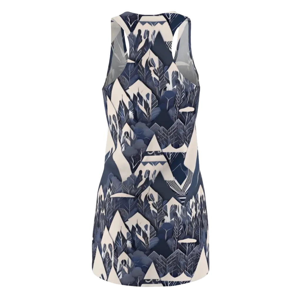 Nocturne Botanica on Racerback Dress — Back