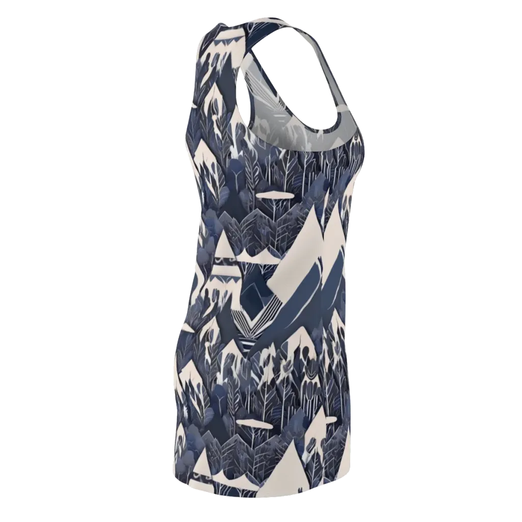 Nocturne Botanica on Racerback Dress — Back Side
