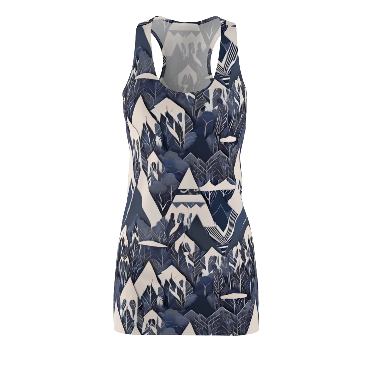 Nocturne Botanica on Racerback Dress — Front