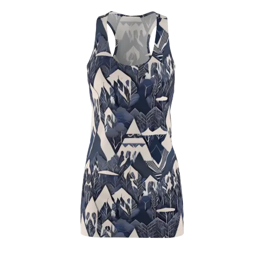 Nocturne Botanica on a Racerback Dress