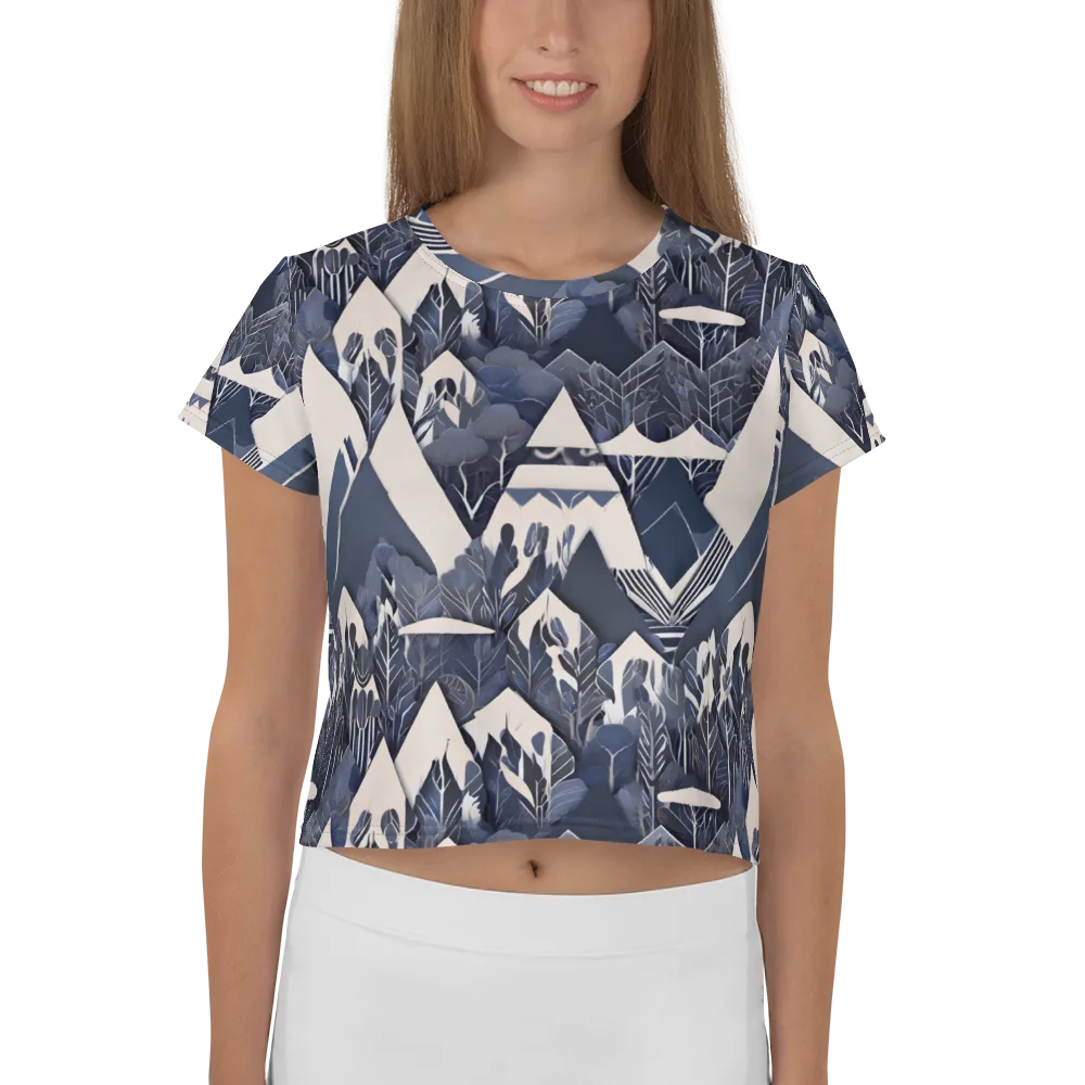 Nocturne Botanica on Crop Tee — Front