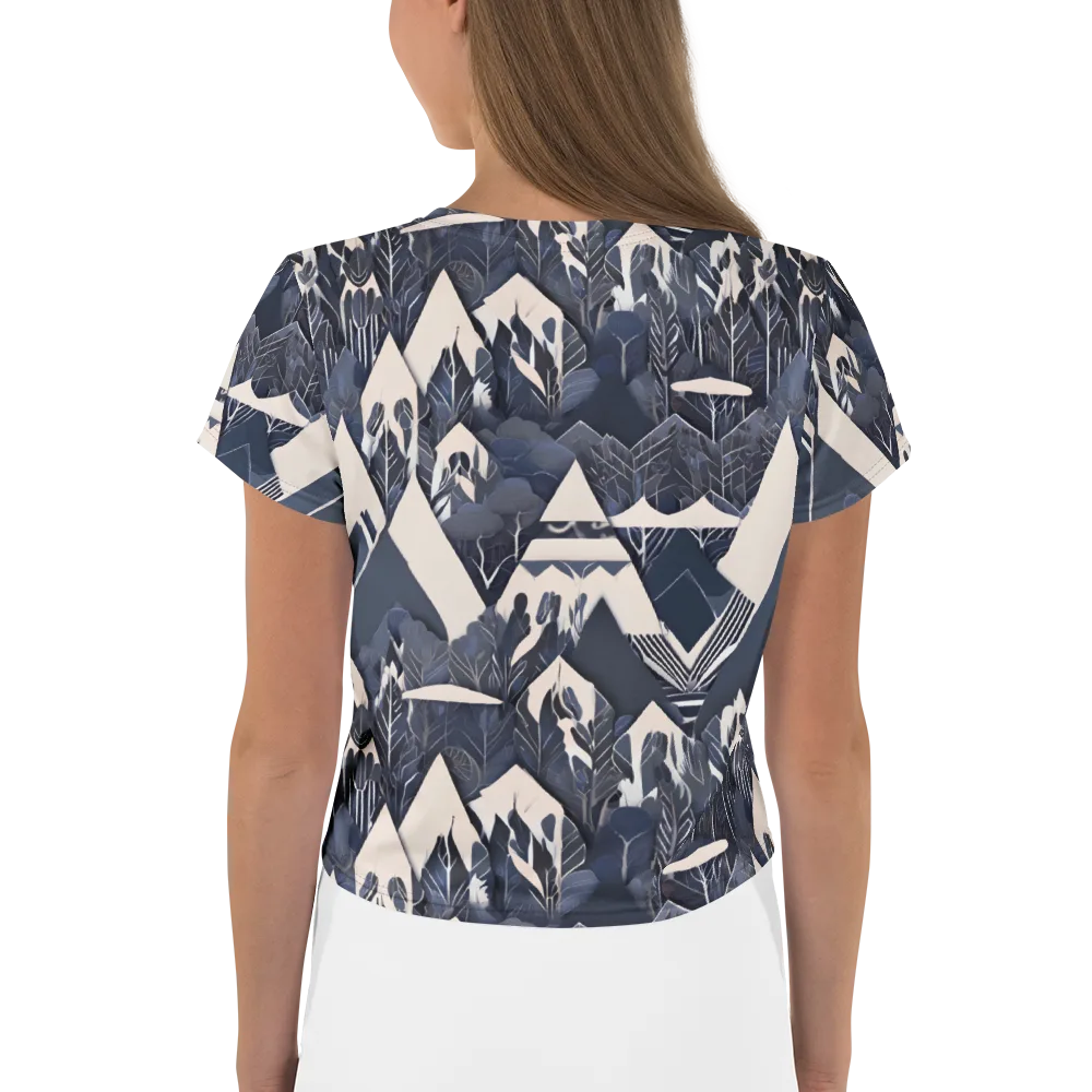 Nocturne Botanica on Crop Tee — Back
