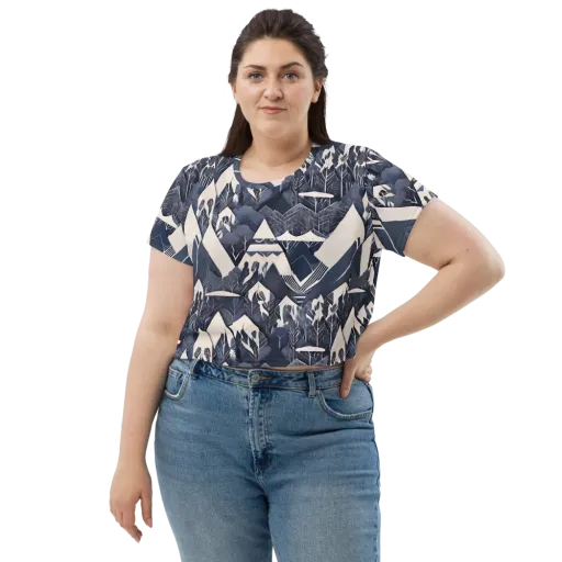 Nocturne Botanica on a Crop Tee