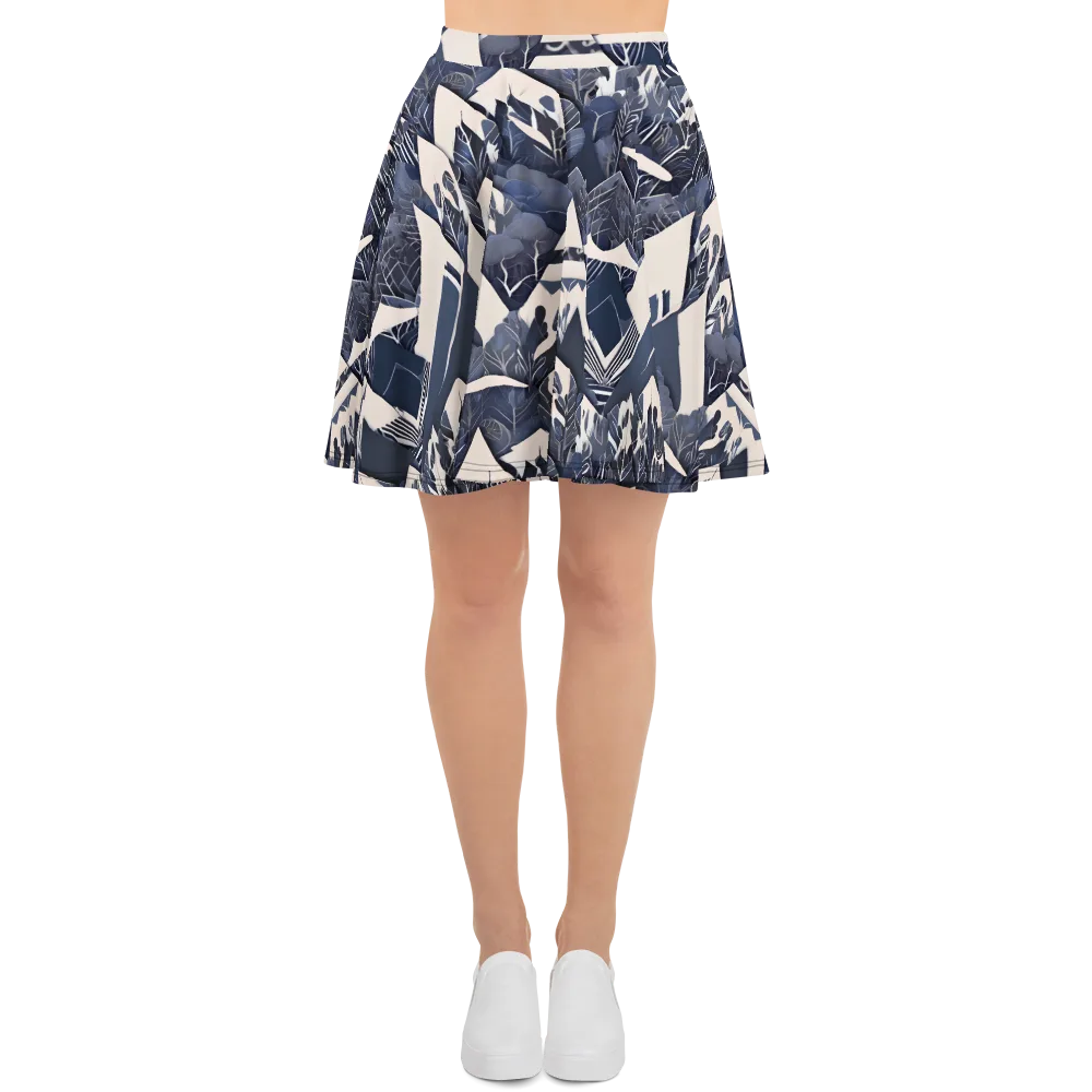 Nocturne Botanica on Skater Skirt — Front